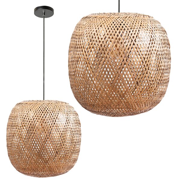 Toolight Natural, závěsné svítidlo 1xE27 APP1326-1CP, přírodní hnědá, OSW-05368
