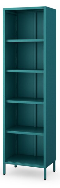 Kovový regál MARIO, 500 x 1800 x 350 mm, Modern: mořská barva