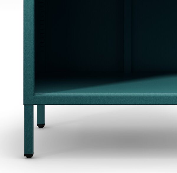 Kovový regál MARIO, 500 x 1800 x 350 mm, Modern: mořská barva