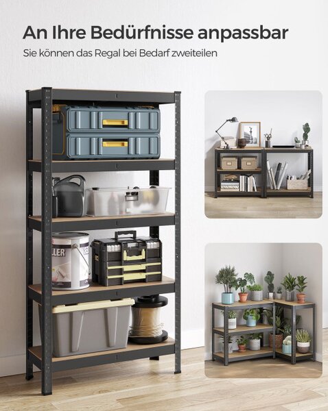Regál 150x75x30 cm GLR030B21