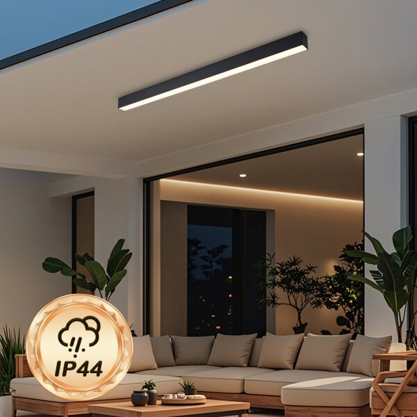 Brilagi - LED Koupelnové stropní svítidlo SLEEKLINE LED/40W/230V černá IP44