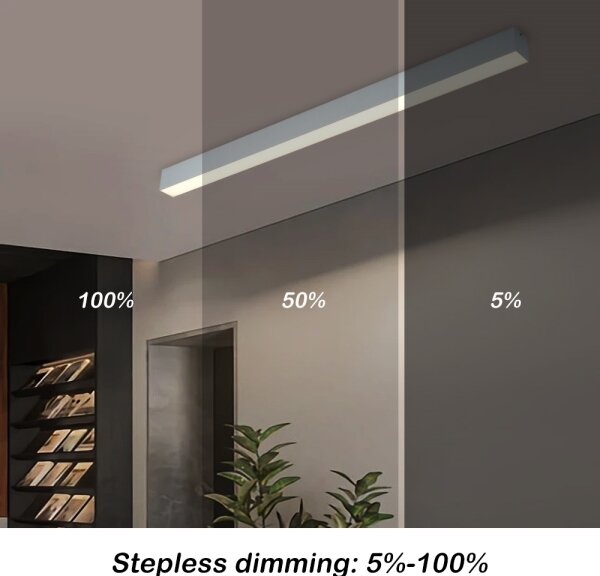 Brilagi - LED Stmív. stropní svítidlo SLEEKLINE LED/40W/230V Wi-Fi Tuya stříb+DO
