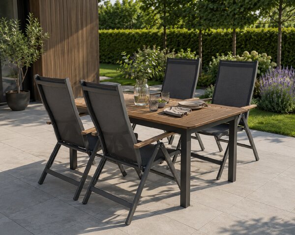 Doppler EXPERT WOOD Plus zahradní sedací souprava 4+1