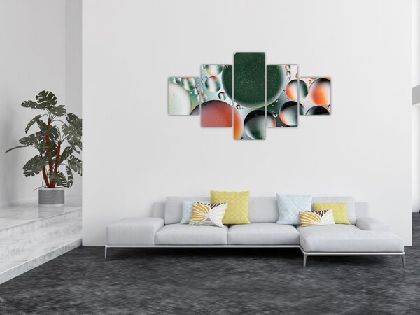 Obraz abstrakce - bubliny (125x70 cm)