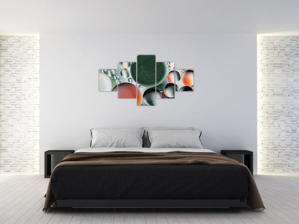 Obraz abstrakce - bubliny (125x70 cm)