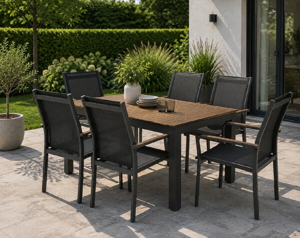 Doppler EXPERT WOOD Plus zahradní sedací souprava 6+1