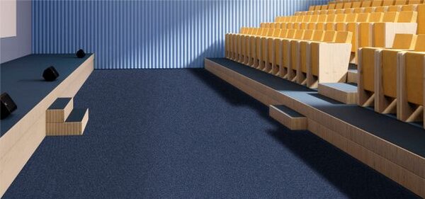 Breno Metrážový koberec REWIND 900 Braille Popcorn 5151 modrý, šíře 400 cm