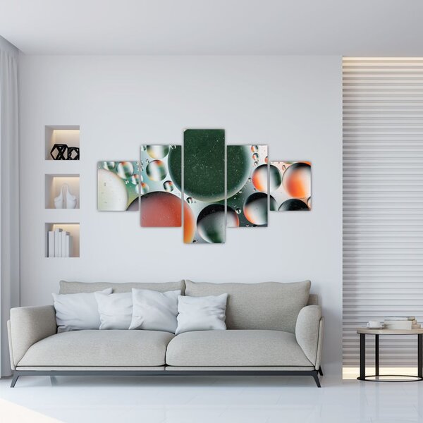 Obraz abstrakce - bubliny (125x70 cm)