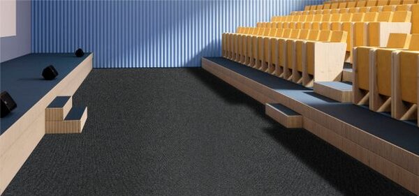 Breno Metrážový koberec REWIND 900 Braille Popcorn 2266 antracitový, šíře 400 cm