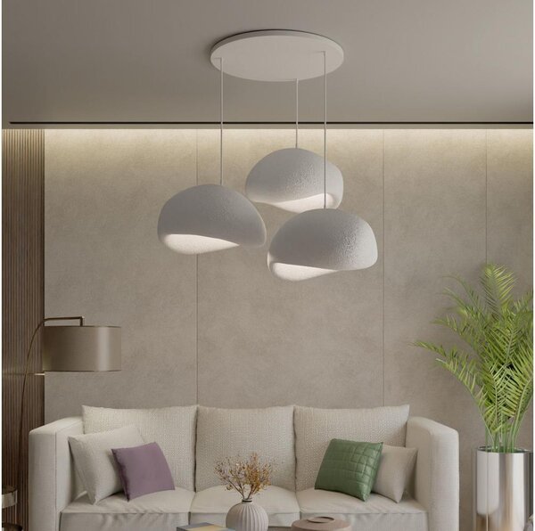 Brilagi - Lustr na lanku WABI SABI 3xE27/40W/230V pr. 60 cm bílá