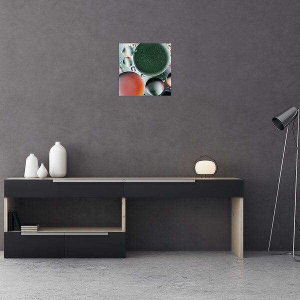 Obraz abstrakce - bubliny (30x30 cm)
