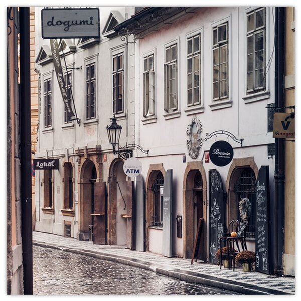Obraz - Pražská ulička (30x30 cm)