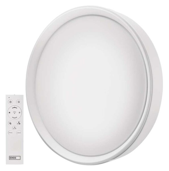 EMOS Chytré LED svítidlo GoSmart, přisazené, kruhové, 30W, CCT, stmívatelné, WiFi