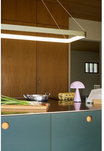 Světle růžová LED stmívatelná stolní lampa (výška 20 cm) Mush – Hübsch