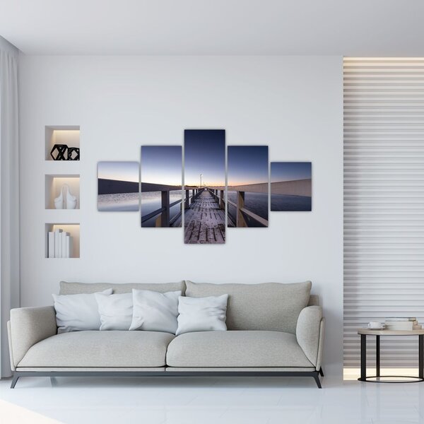 Obraz - Na mole (125x70 cm)