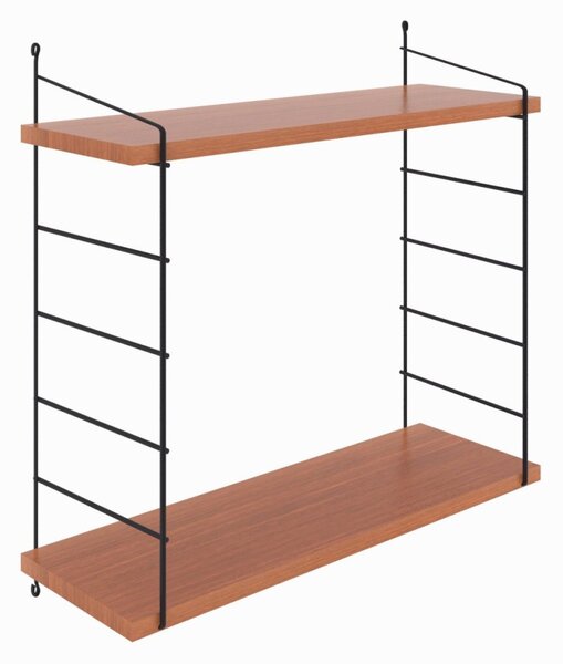 Kalune Design Nástěnná police ARMONI 72 cm olše/černá