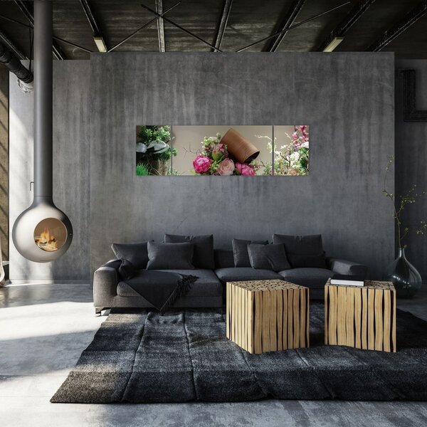 Obraz - Růže pro tebe (170x50 cm)
