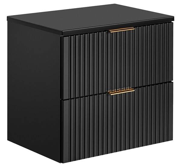 Koupelnová skříňka ADEL BLACK 60 cm + deska Černá