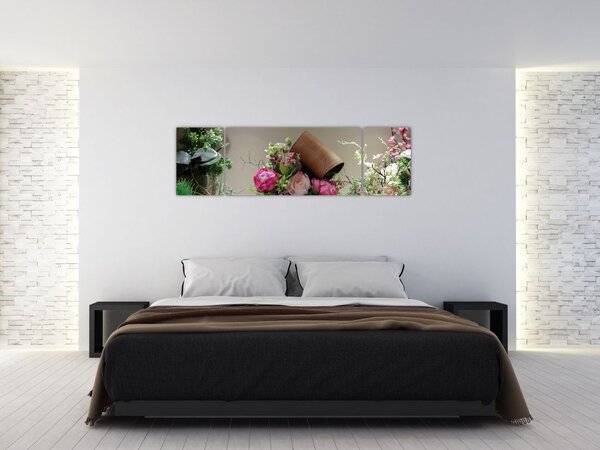 Obraz - Růže pro tebe (170x50 cm)