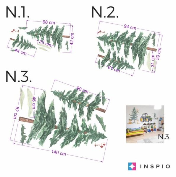 INSPIO-textilní přelepitelná samolepka - Samolepky na zeď - Samolepky stromů