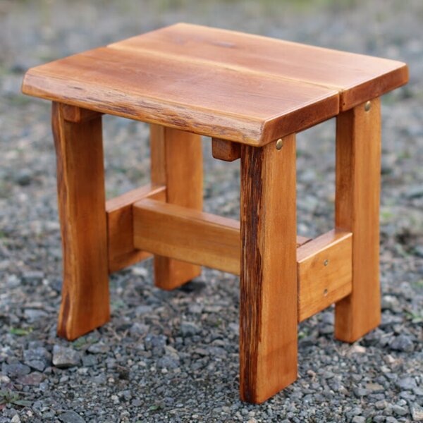 KULHÁNEK Rustikální dubová stolička Odstín nátěru: olej - ořech