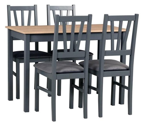 Jídelní set 1+4, stůl MAX 2 a bukové židle BOS 5