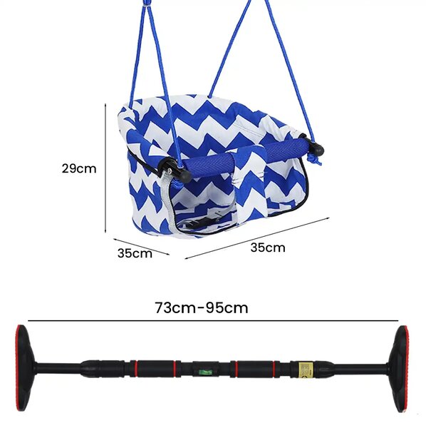 Swingjoy™ Závěsná Dětská Houpačka S Napínací Tyčí