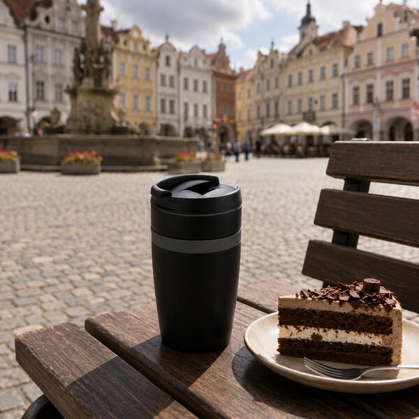 Termohrnek do kávovaru Sierra, 280 ml, XD Design, černý