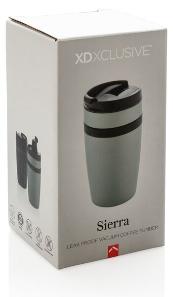 Termohrnek do kávovaru Sierra, 280 ml, XD Design, stříbrný