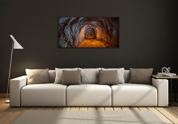 Foto obraz sklo tvrzené Podzemní tunel osh-85978893