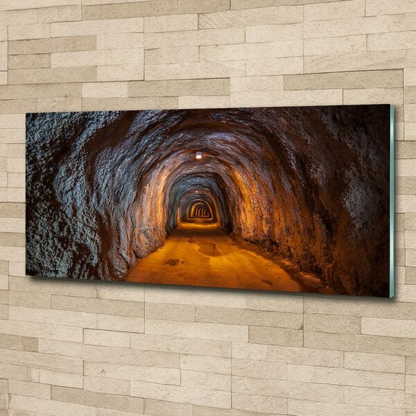 Foto obraz sklo tvrzené Podzemní tunel osh-85978893