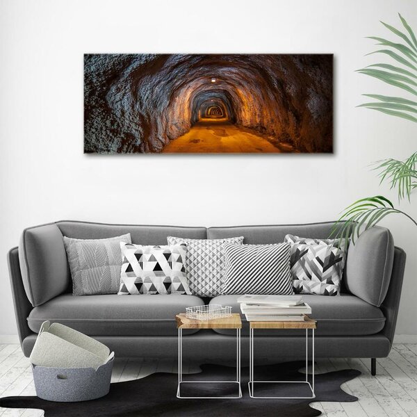 Foto obraz sklo tvrzené Podzemní tunel osh-85978893