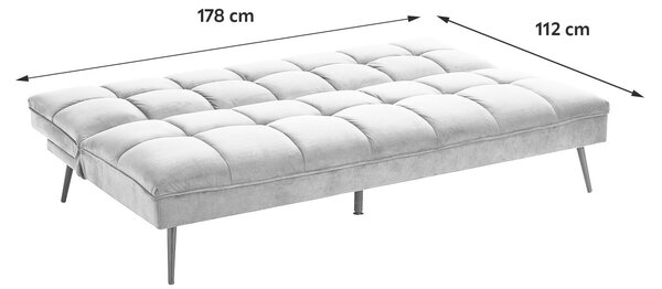 ROZKLÁDACÍ POHOVKA, textil, šedá MID.YOU - Rozkládací pohovky, Online Only