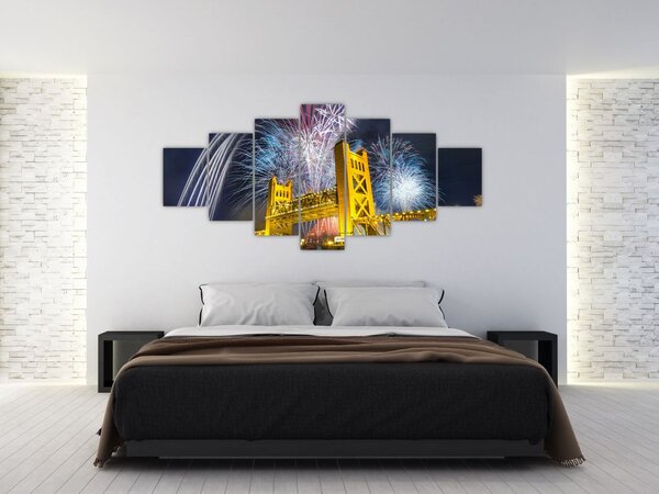 Obraz - Silvestrovská noc (210x100 cm)