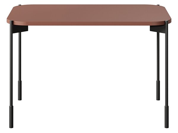 Bogart Konferenční stolek Sonita 70 cm obdélníkový na kovových nohách - burgund
