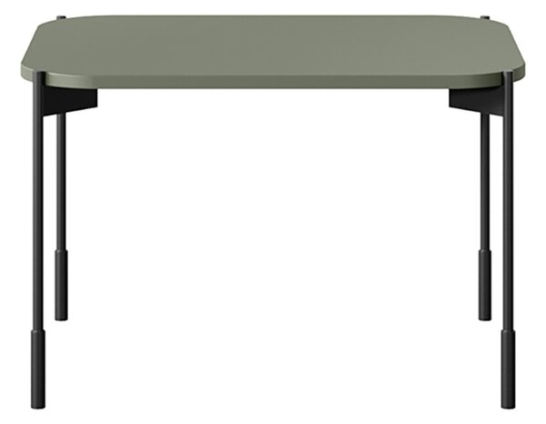 Konferenční stolek Sonatia 60 cm obdélníkový na kovových nohách - olivový