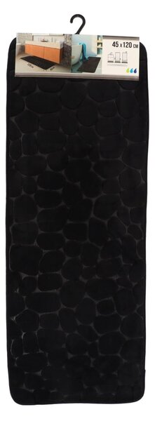 Předložka do koupelny Stones, 45x120 cm, černá