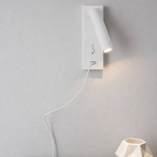 Nova Luce Bílé kovové nástěnné LED světlo Fuse