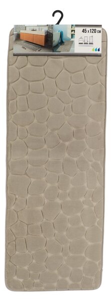 Předložka do koupelny Stones, 45x120 cm, béžová