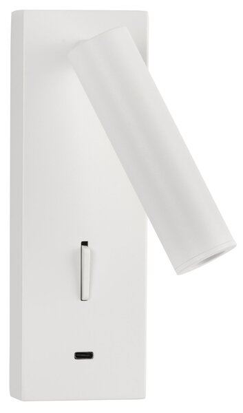 Nova Luce Bílé kovové nástěnné LED světlo Fuse