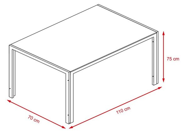 Jídelní set pro 4 osoby AXIS, černá