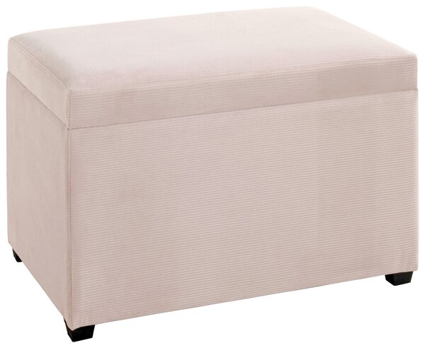 TRUHLOVÁ LAVICE, textil, kompozitní dřevo, 58/42/39 cm - Taburety, Online Only