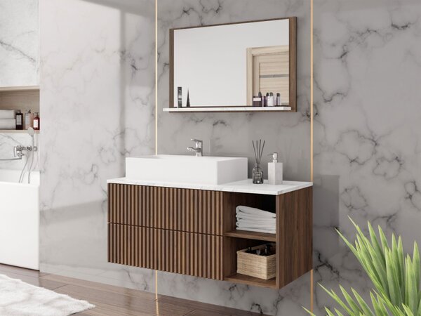Koupelnová sestava Kiegi Ryfel I, Barva: pouštní písek + pouštní písek / dub cremona, Sifon k umyvadlu: ne, Umyvadlo: ne 5903211437847