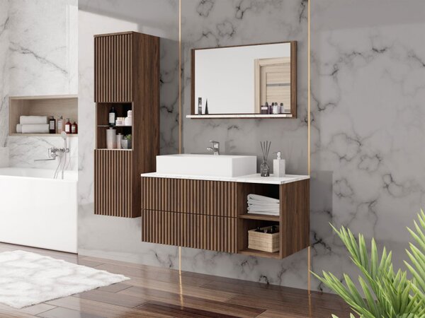 Koupelnová sestava Kiegi Ryfel II, Barva: pouštní písek + pouštní písek / dub cremona, Sifon k umyvadlu: ne, Umyvadlo: ne 5903211437885