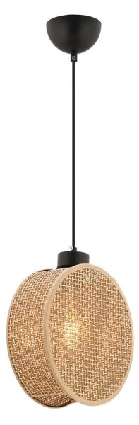 Lustr na lanku DRUM 1xE27/60W/230V hnědá