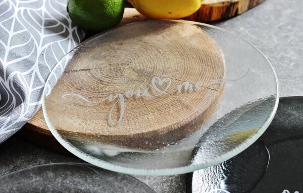 BDK-GLASS Extra čirý dezertní talířek prům. 20cm - YOU&ME