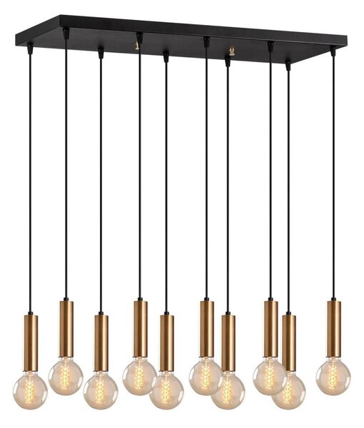 Lustr na lanku TEMPO 10xE27/40W/230V zlatá
