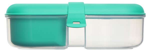 Sistema Svačinový box Ribbon To Go s vložkou bez kelímku 1,1l Barva: ocean blue