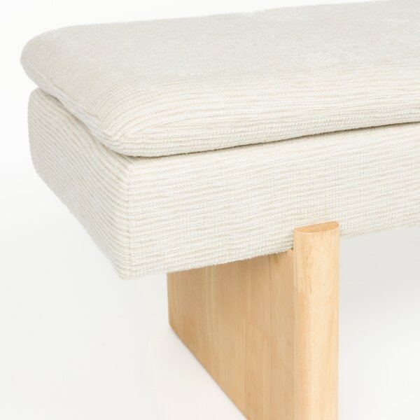 Housecraft Living Šedá čalouněná lavice Jappo 120 cm