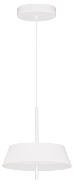 Nova Luce Bílé kovové závěsné LED světlo Velio 35 cm